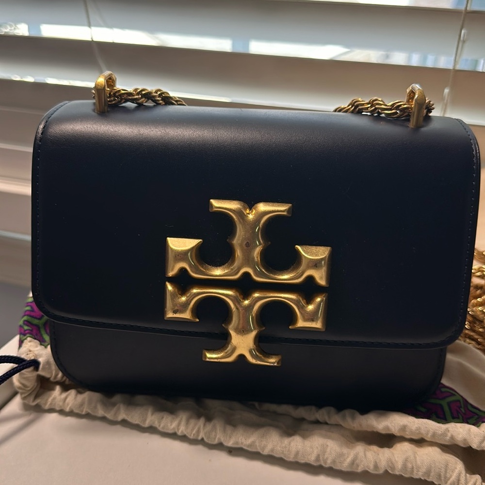 Tory Burch Small Eleanor Convertible Leather Shoulder Bag AUTHENTIC